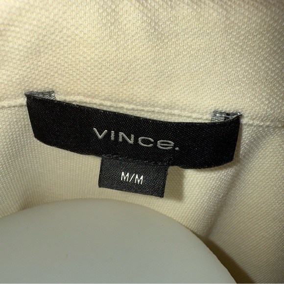 Vince. Shirt Button Up Women’s M Soft Yellow 100%. Cotton Long Sleeve - Picture 4 of 7